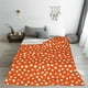 thumbnail image 5 of Balery Dots On Orange Background Manta de Felpa Suave y Acogedora – Cobija de Franela Aterciopelada para Cama, Lavable y Cálida para Sofá, Mascotas, Transpirable-60"x50", 5 of 7
