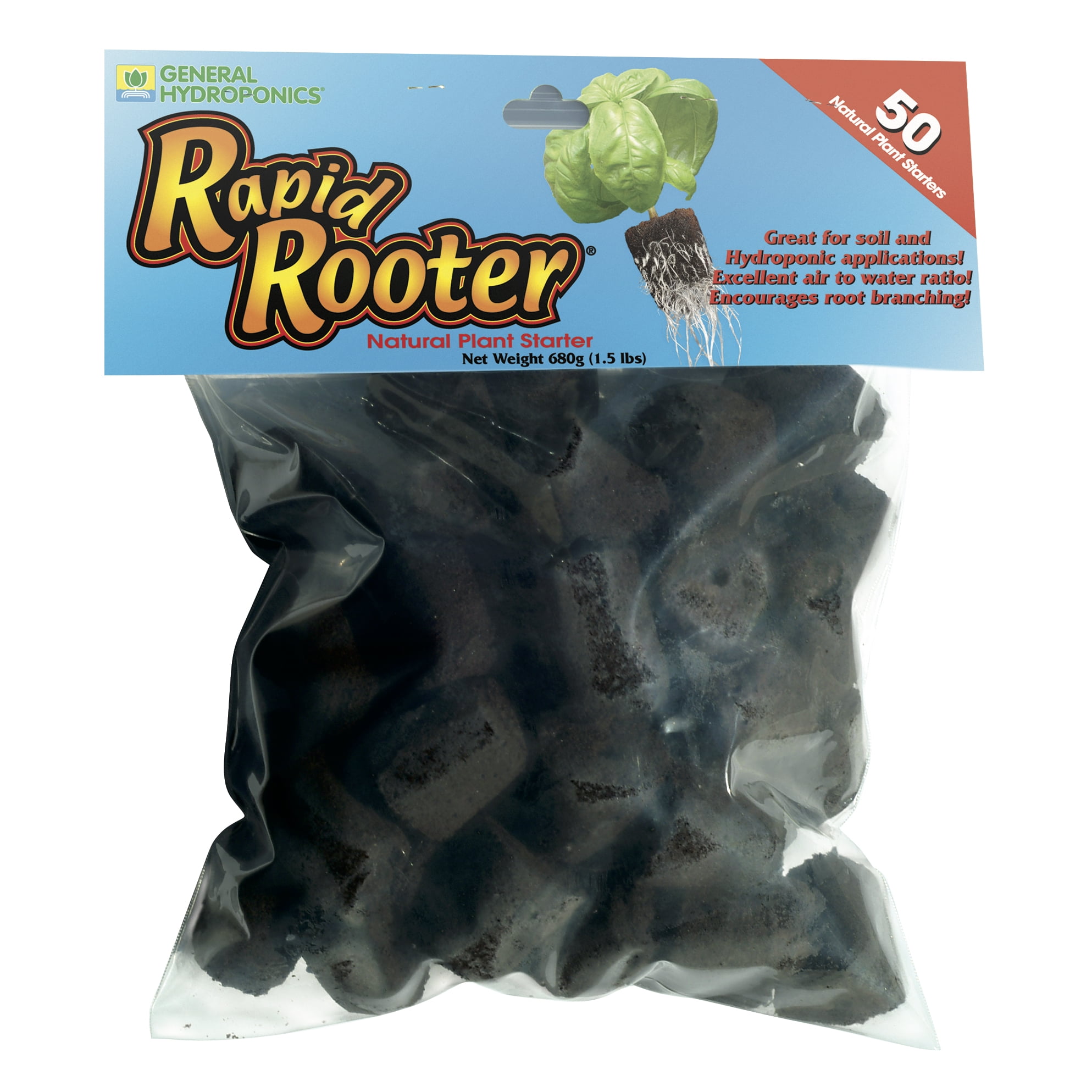 Hydroponics System Hydroculture Plants Growing Starter Rapid Rooter Plugs 50Pcs 