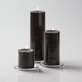 thumbnail image 3 of Set of 18 Richland Pillar Candles Black and 18 Glass Eastland Square Holders, 3 of 3