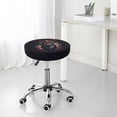thumbnail image 5 of Modern USA Deer Head Round Bar Stool Seat Covers, Elastic Round Chair Cover Stool Seat Slipcover Bar Stool Cushions Round Pad for 12-14 inch, 5 of 5