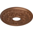 thumbnail image 3 of Ekena Millwork 15 3/8"OD x 4 1/4"ID x 1 1/2"P Baltimore Ceiling Medallion (Fits Canopies up to 5 1/2"), Hand-Painted Polished Copper, 3 of 6