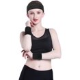 thumbnail image 4 of Conjunto de muñequeras deportivas, conjunto de muñequeras de tela de rizo, muñequeras para hombres y mujeres, banda para la cabeza que absorbe la humedad y el sudor, 4 of 7