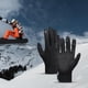 thumbnail image 5 of Guantes de invierno resistentes al viento con pantalla táctil y forro térmico para esquí, color negro XL negro, 5 of 9