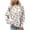White, variant on VEKDONE Sweatshirts for Women Floral Graphic Long Sleeve Blouse Fall Loose Fit Crewneck Pullover Top Plus Size Soft Comfy Sweatshirt No Hood