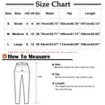 thumbnail image 2 of GaThRRgYP Plus Size Womens Pants,Fashion Women's Button Zipper Pockets Length Pants Jeans Dark Blue S, 2 of 5