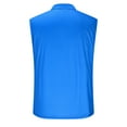 thumbnail image 6 of BiZtdJrK Men's 1/4 Zip Up Sleeveless Polos Shirts Summer Slim Solid Color Lapel Vest Casual Muscle Fit Workout Tank Tops Blue XXXXXL, 6 of 7