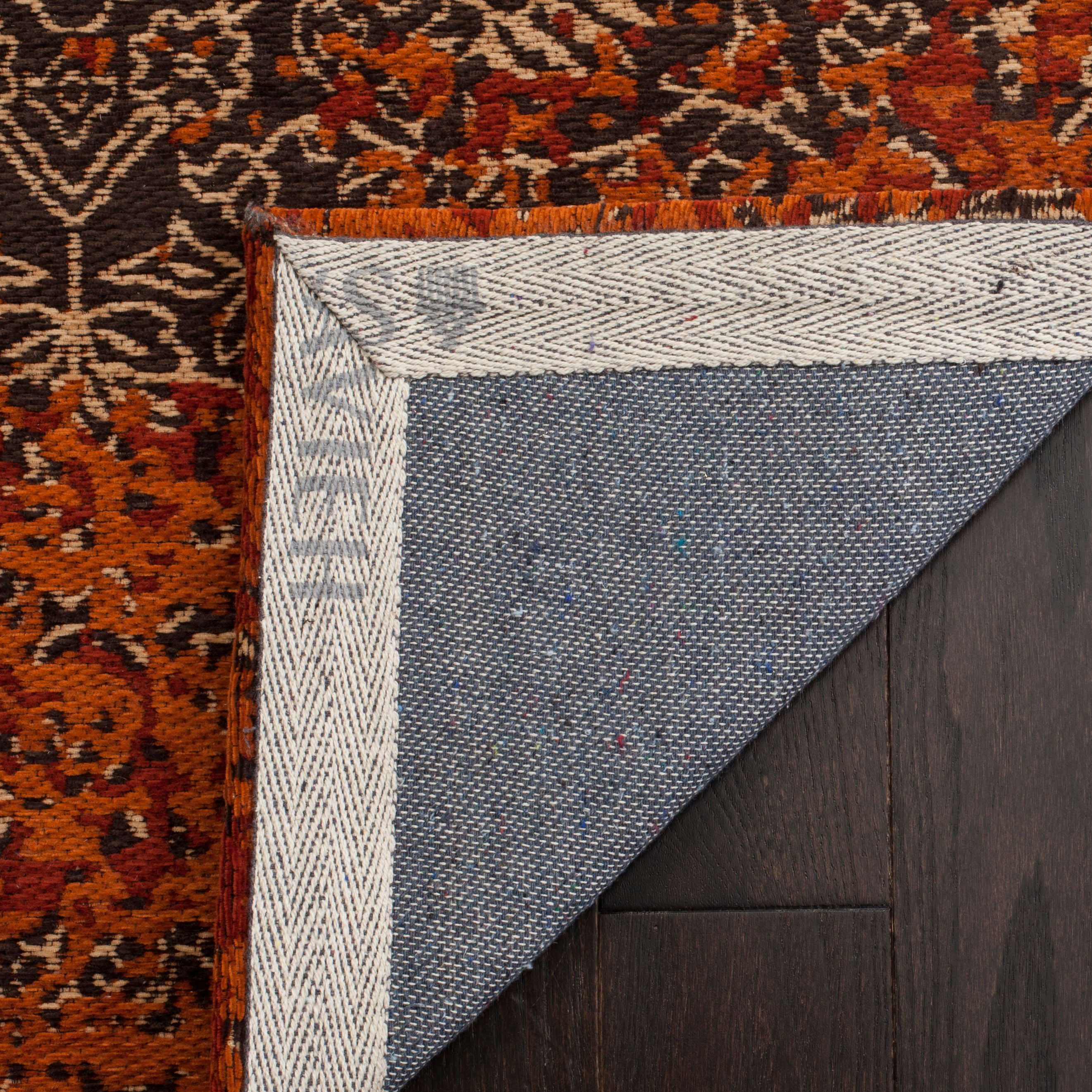 SAFAVIEH Classic Vintage Adelaide Abstract Runner Rug, Rust/Brown, 2'3" x 8'