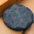thumbnail image 2 of Round Meditation Cushion, 22" Dutch Velvet Floor Pillow with PP Cotton Filling for Yoga, Zen, Reading, and Floor Seating, Boho Print, 2 of 5