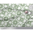 thumbnail image 3 of Soimoi Green polyester Crepe Fabric Leaves & Buds Floral Print Fabric by Yard 52 Inch Wide, 3 of 3