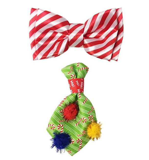 Holiday Collar Accessories Ugly Candy Cane Tie Candy Stripe