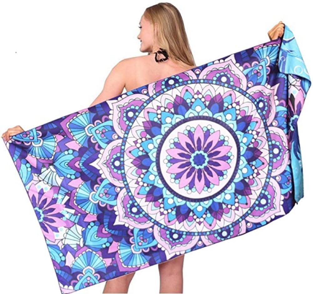 Details about   Lotus colorful beach towel blanket 59" 