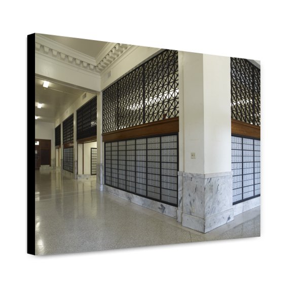 Canvas Print: Interior Lobby, U.S. Post Office And Courthouse, Laredo, Texas, 2007