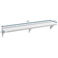 thumbnail image 3 of Pemberly Row 12x72 NSF Stainless Steel Wall Mount Shelf for Kitchen in Silver, 3 of 7