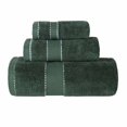 thumbnail image 3 of Superior Niles Egypt Produced Giza Cotton 3 Piece Towel Set, Forest Green, 3 of 14