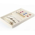 thumbnail image 2 of Anillos de de lujo Pendientes Bandeja de exhibición Tienda Joyería Bandeja de doble propósito Zulema Bandeja de joyería de terciopelo, 2 of 8