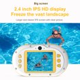 thumbnail image 4 of Cámara digital para niños de 8 megapíxeles Cámara impermeable para niños con cámaras duales delanter Abanopi Cámara de juguete, 4 of 7