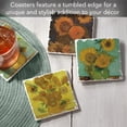 thumbnail image 6 of Thirstystone "Van Gogh Sunflowers" 4-Pack Assorted Tumbled Tile Coasters, 6 of 6