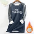 thumbnail image 2 of lcziwo Womens Christmas Fleece Crewneck Sweatshirt Winter Warm Sherpa Lined Pullover Xmas Tree Print Casual Thermal Sweatshirt Winter Soft Loungewear Tunic Tops Prime Sales Today Green S, 2 of 6
