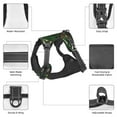 thumbnail image 6 of Lsque Camouflage Skull Dog Harness, No-Pull Pet Harness with 2 Leash Clips, Adjustable Soft Padded Dog Vest with Easy Control Handle for Large Dogs-Large, 6 of 9
