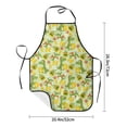 thumbnail image 4 of Naloa 1Pack Adjustable Bib Apron Waterdrop Resistant Cooking Kitchen Aprons for Women Men Chef, Cartoon Dinosaurs,Cute Dinosaurs Print, 4 of 5