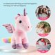 thumbnail image 5 of Unicornio cosido con forma de animal de peluche, 20 cm, con colores del arcoíris, 5 of 6