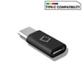 Cellet MicroUSB to USBC Adapter Converter Connector Black