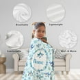 thumbnail image 3 of Personalized Shark Pattern Blanket Gifts for Girls Boys Women - Super Soft Cozy Warm Throw Sheet for Couch Bed Sofa Office Decor All Season 60"x80" for Adult, 3 of 6