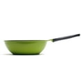 thumbnail image 6 of 12" Green Ceramic Wok by Ozeri, with Smooth Ceramic Non-Stick Coating (100% and Free), 6 of 7