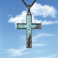 thumbnail image 6 of Leander Carved Cross Necklace Pendant, Christian Jewelry, 6 of 6