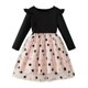 thumbnail image 1 of Vestido de cuello redondo y manga larga para niñas Vestido de cuello redondo y manga larga para niñas Falda de malla elegante Vestido de princesa elegante para niñas pequeñas Vestido de poliéster para, 1 of 6