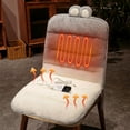 thumbnail image 1 of TIMIFIS Cling Film Cover Heating Cushion Office Chair Cushion Computer Chair Back Cushion Winter Warming Cushion Cushion Seat Backrest Kitchen Gadgets, 1 of 8