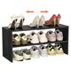 thumbnail image 1 of Organizador de zapatos Cidaziya de 2 niveles, ampliable para 6 a 12 pares, 1 of 7