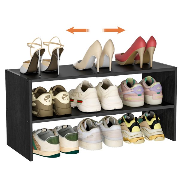 Organizador de zapatos Cidaziya de 2 niveles, ampliable para 6 a 12 pares