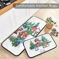 thumbnail image 5 of SKYSONIC Watercolor Scandinavian Gnomes Kitchen Mats Set of 2 Christmas Tree House Anti Fatigue Floor Runner Rug Non Slip Comfort Mat 19.7x27.6 Inch + 19.7x47.2 Inch, 5 of 7