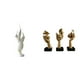 thumbnail image 1 of Escultura de plumas, figura decorativa, estatua de pensador, arte abstracto, adorno de resina, elegante y moderno, decoración de escritorio, adecuada, 1 of 8