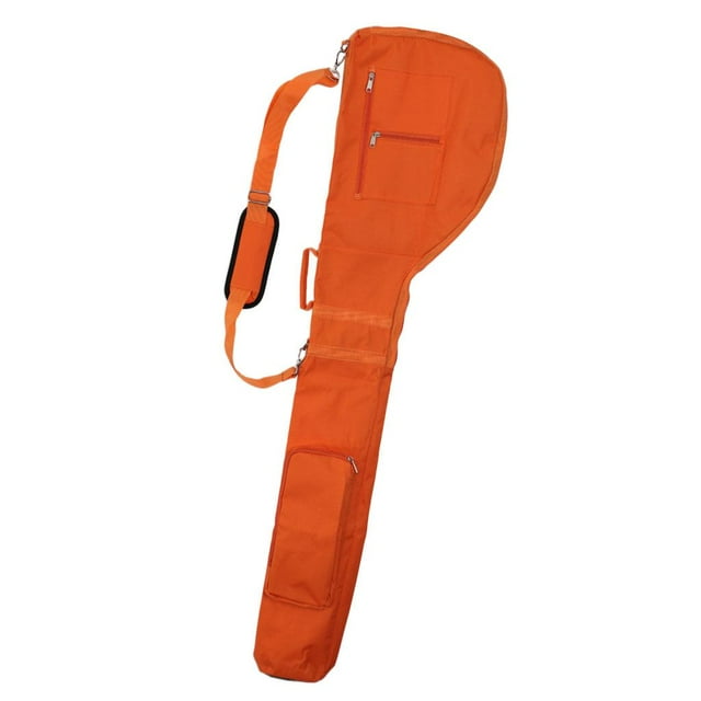 Golf Bag Travel Pouch Golf Club Cover Putter Carry Shoulder Pocket Orange