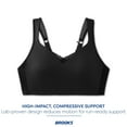 thumbnail image 4 of Brooks Women's Convertible Sports Bra for High Impact Running, Workouts & Sports with Maximum Support - Black - 38 F, 4 of 6