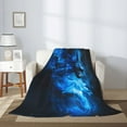 thumbnail image 2 of Hirioo Wolf for Flannel Blanket, Cozy and Warm Throw for Bed or Couch ,Perfect for All Seasons-40"x30", 2 of 6