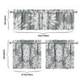 thumbnail image 6 of Boho Kitchen Curtains for Windows – Rustic Tribal Floral Print Cafe Curtains, Vintage Bohemian Geometric Panels for Home Décor, 6 of 6