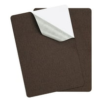 Uxcell 8x11 inch Linen Repair Patches, 2Pcs Self-Adhesive Fabric Patch for Sofas Tote Bags Furniture Car Seats Clothes Tents, Dark Brown