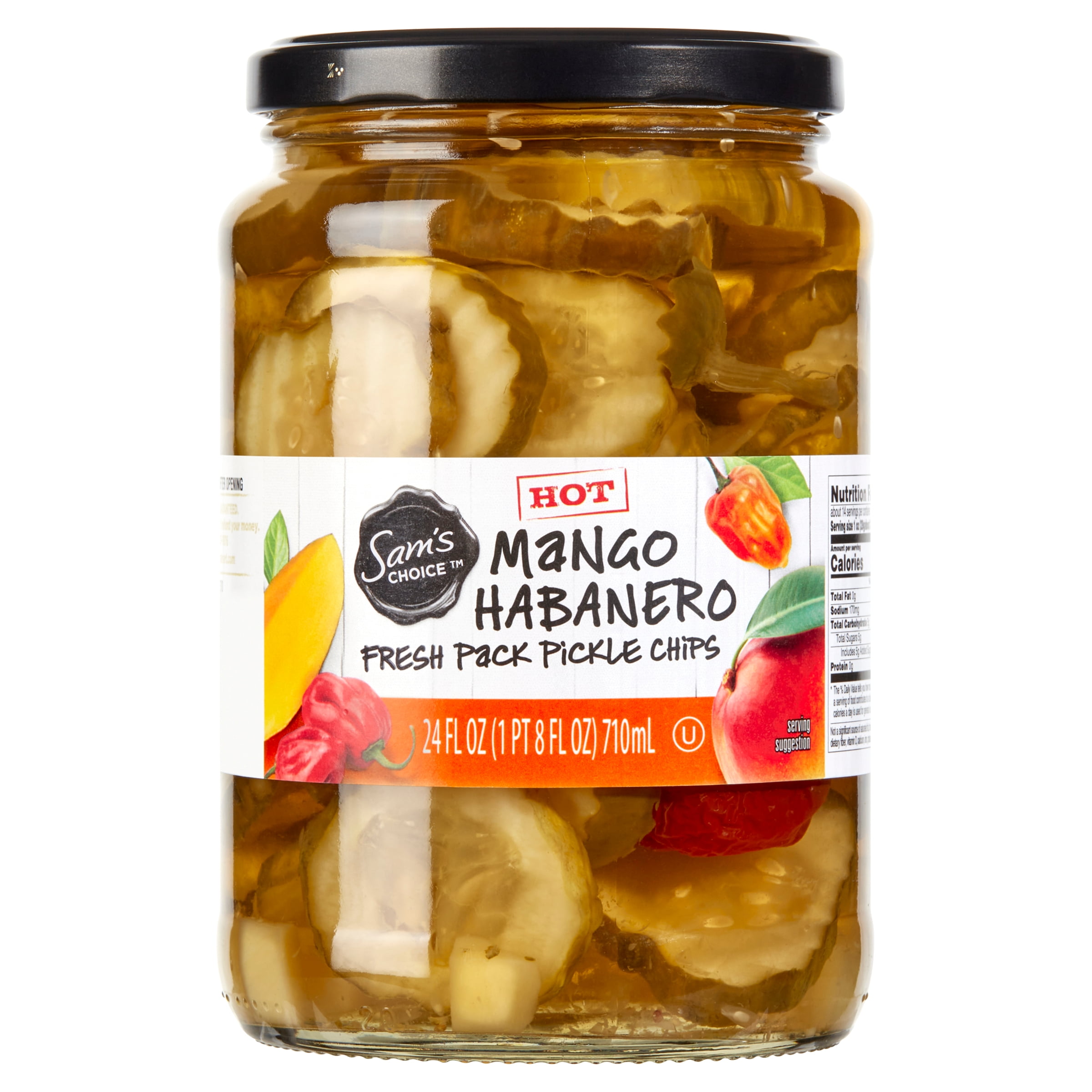 Sam's Choice Mango Habanero Fresh Pack Pickle Chips, 24 fl oz