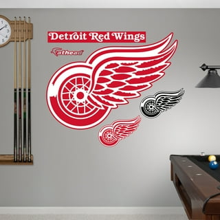Black Detroit Red Wings 12'' x 16'' Framed Neon Player Print
