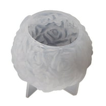 UNTERING Large Silicone Candle Mold for Flower Rose-Ball Shape Scented Candle Wax Mold Handmade Plaster Resin Soap Craft Mold