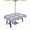 MediumPurple Beige, variant on Outdoor Tablecloth with Umbrella Hole for Patio/Picnic/Party/Camping, Grey Plaid Waterproof Table Cloth Rectangle Table Cover Washable, Country Cute Love Pastoral Heart Lattice 54"x 80"