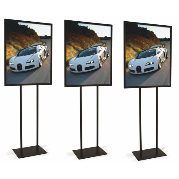 Only Garment Racks Porte-Affichage Noir 22 Pouces L x 28 Pouces H (Ensemble de 3)