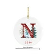 thumbnail image 3 of Colgante navideño de muñeco de nieve para coche 2024 - Adorno acrílico de 26 letras para decorar el coche, el hogar o la oficina | Regalo navideño hecho a mano para niños y adultos, 3 of 5