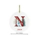 thumbnail image 3 of RKSTN christmas ornaments 2024 26 Letter Christmas Snowman Christmas Pendant - Acrylic Car Pendant Saint, 3 of 5