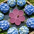 thumbnail image 4 of YAMB Flower Shaped Floating Drinking Station, 7.87in Outdoor Bee Floating Water Station Decor, Lightweight Foam Bird Bath Decor for Garden Orchard and Farm Outdoor Water Feeding, Pink, 4 of 7