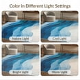 thumbnail image 7 of ODIKA 2'x3' Washable Accent Rug Pet Friendly, Bedside Mat Abstract Modern Ocean Watercolor Motif With Distressed Border for Bedroom, Nursery, RV, 7 of 7