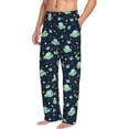 thumbnail image 6 of Fuzoiu Galaxy With Ufo Print Men's Pajama Pants,Lounge Pants for Men,Lounge PJ Bottoms,Sleepwear Pants with Drawstring Pockets -X-Large, 6 of 6